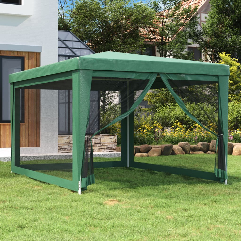 Tenda per Feste con 4 Pareti Laterali in Rete HDPE