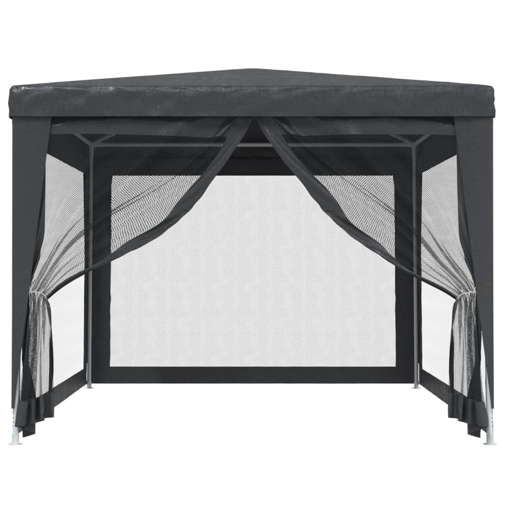 Tenda per Feste con 4 Pareti in Rete Antracite 3x4 m in HDPE | homemem39