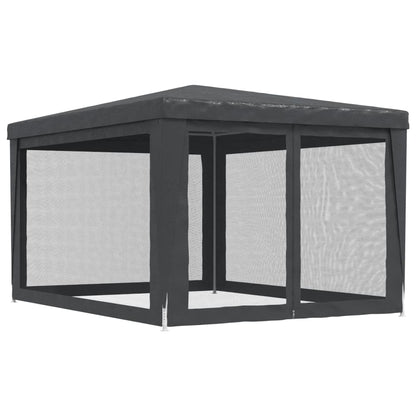 Tenda per Feste con 4 Pareti in Rete Antracite 3x4 m in HDPE | homemem39