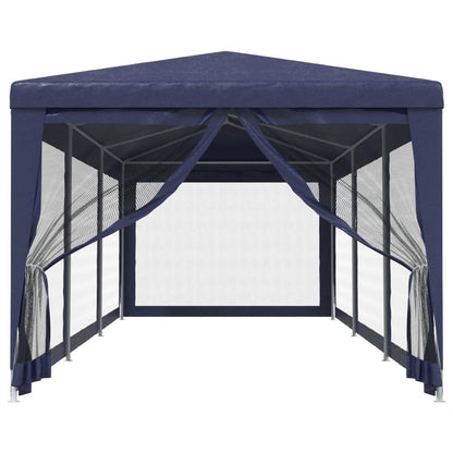 Tenda per Feste con 8 Pareti Laterali in Rete 3x9 m HDPE