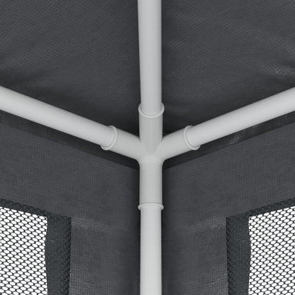 Tenda per Feste con 10 Pareti in Rete Antracite 3x12 m in HDPE | homemem39