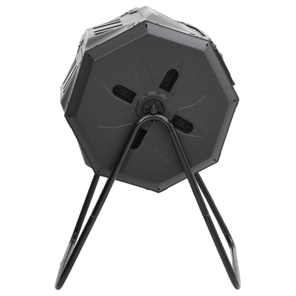 Compostiera da Giardino Nera 73x64x95 cm da 160 L | homemem39