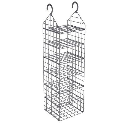 Organizer per Armadio da Appendere con 7 Ripiani 2 pz | homemem39