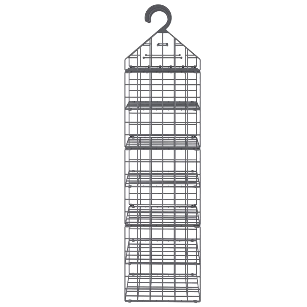 Organizer per Armadio da Appendere con 7 Ripiani 2 pz | homemem39