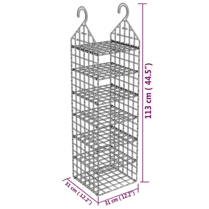 Organizer per Armadio da Appendere con 7 Ripiani 2 pz | homemem39