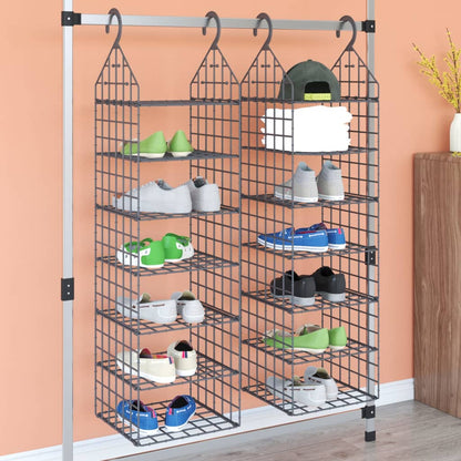 Organizer per Armadio da Appendere con 7 Ripiani 2 pz | homemem39
