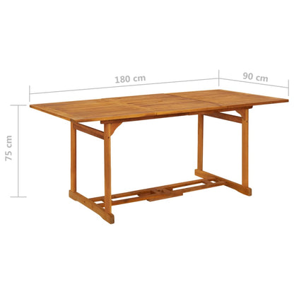 Set da Pranzo per Giardino 7 pz con Cuscini Grigio | homemem39