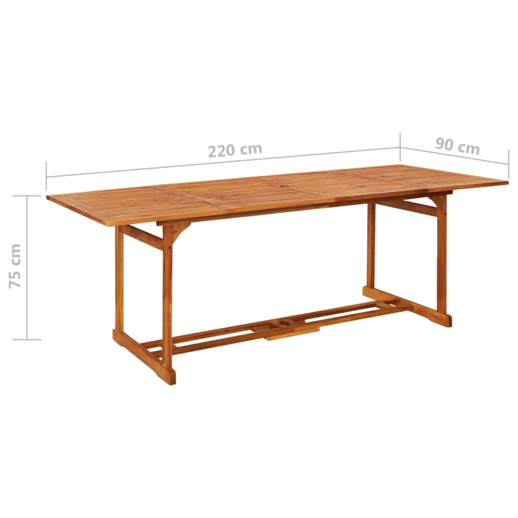 Set da Pranzo per Giardino 9 pz con Cuscini Grigio | homemem39