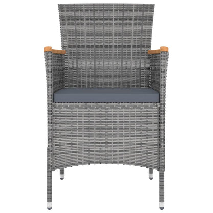 Set da Pranzo per Giardino 13 pz con Cuscini Grigio | homemem39