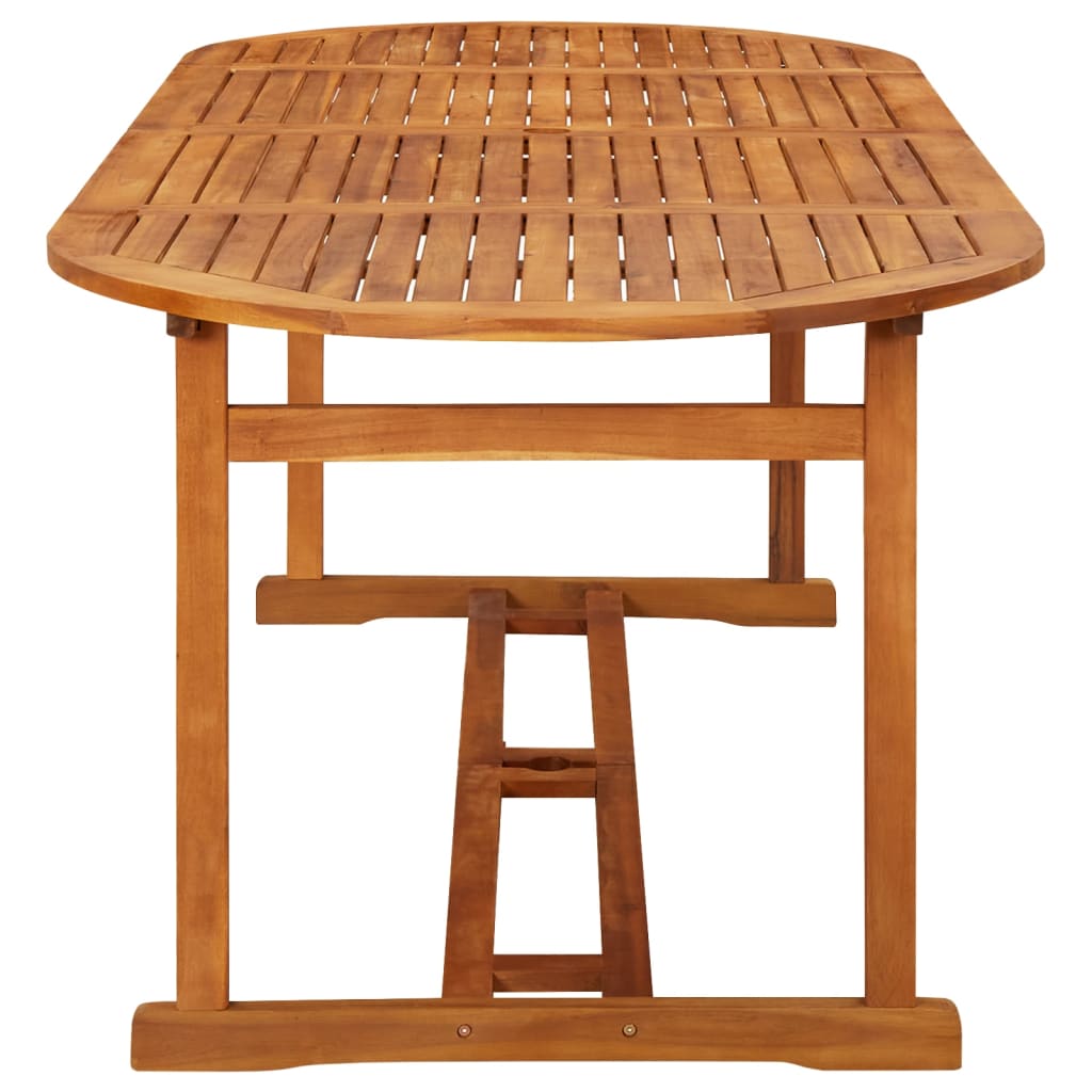 Set da Pranzo per Giardino 9 pz con Cuscini Grigio | homemem39