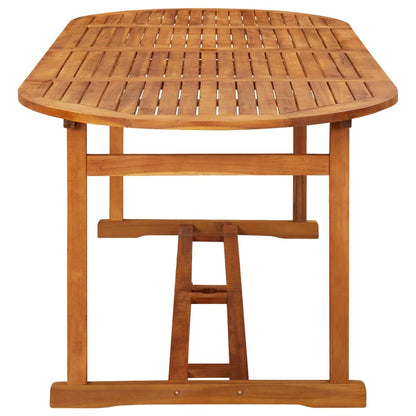 Set da Pranzo per Giardino 9 pz con Cuscini Grigio | homemem39