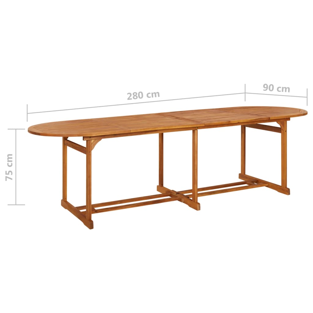 Set da Pranzo per Giardino 11 pz con Cuscini Grigio | homemem39