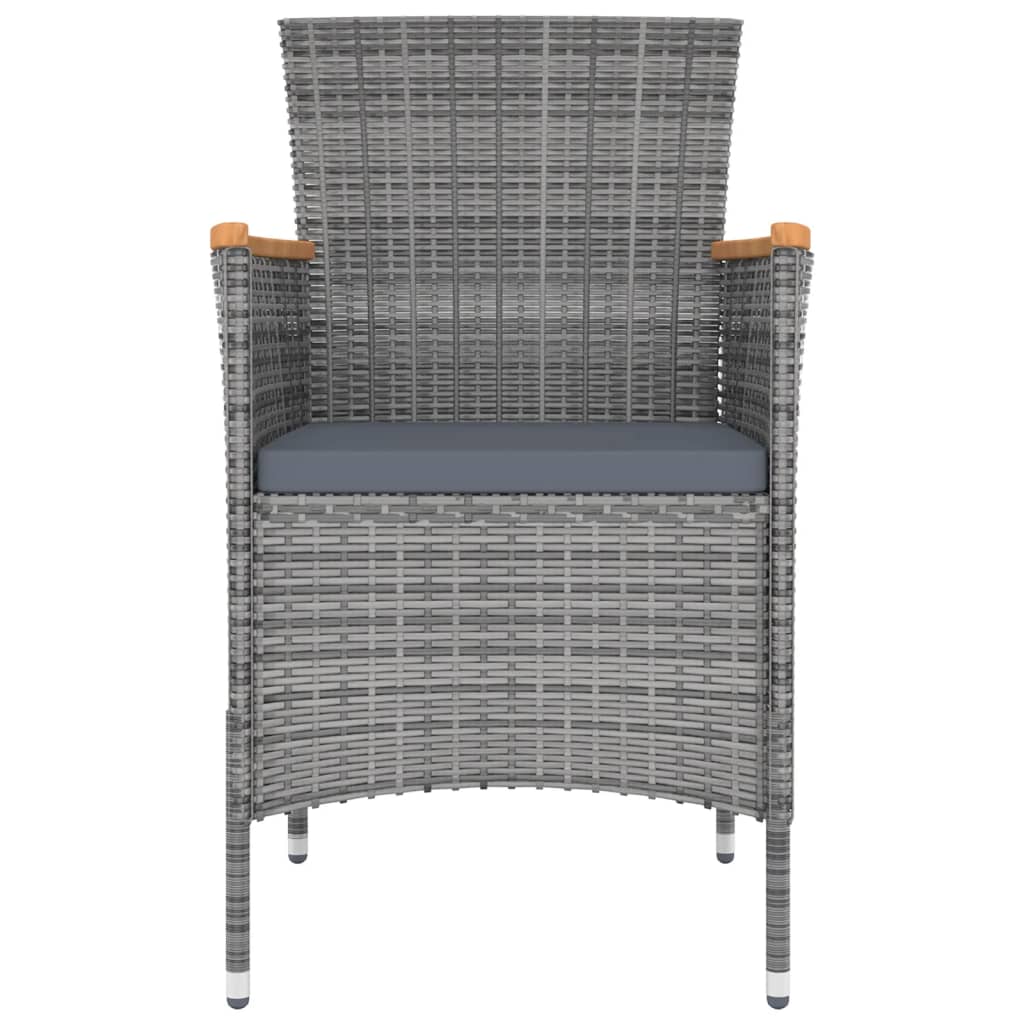 Set da Pranzo per Giardino 13 pz con Cuscini Grigio | homemem39