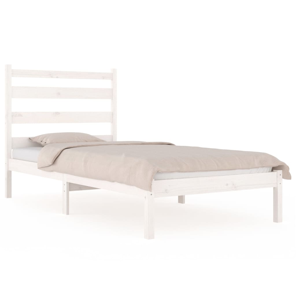 Giroletto Bianco in Legno Massello di Pino 100x200 cm | homemem39