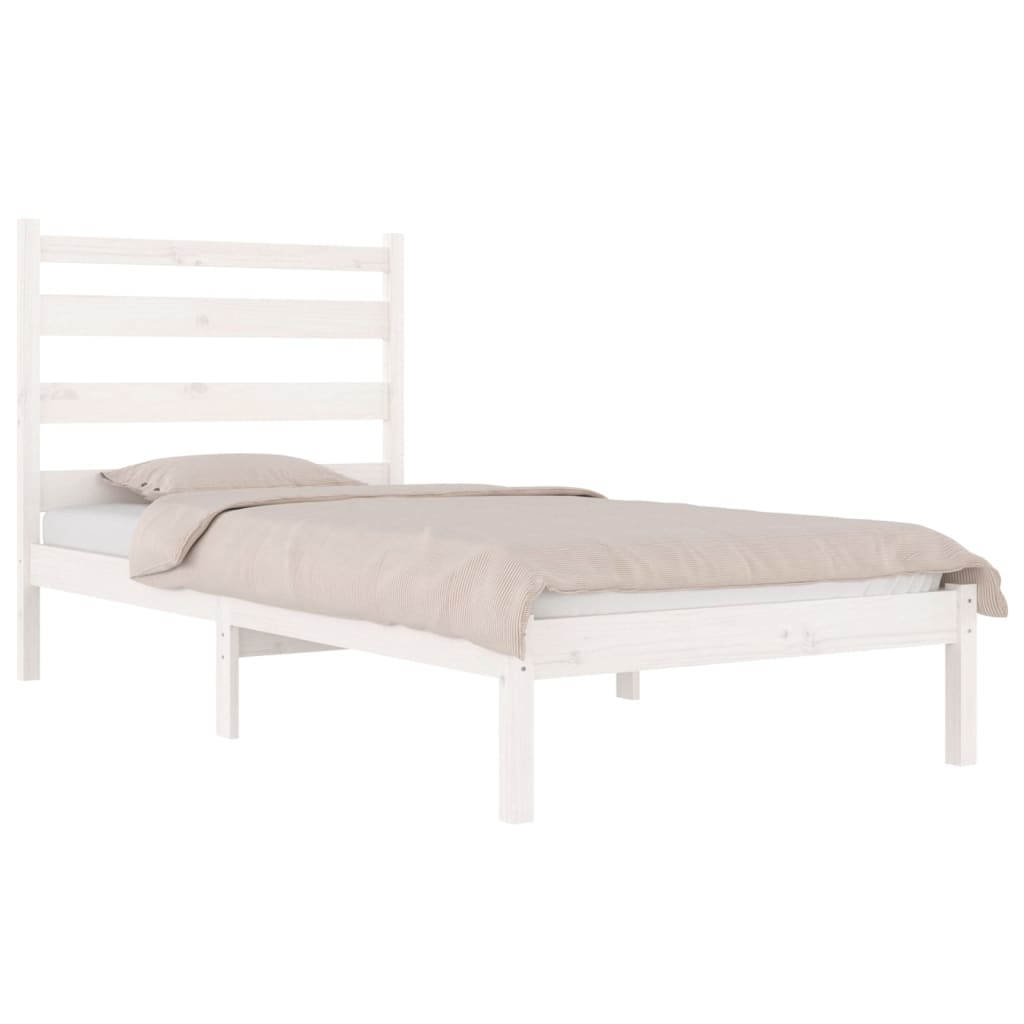 Giroletto Bianco in Legno Massello di Pino 100x200 cm | homemem39
