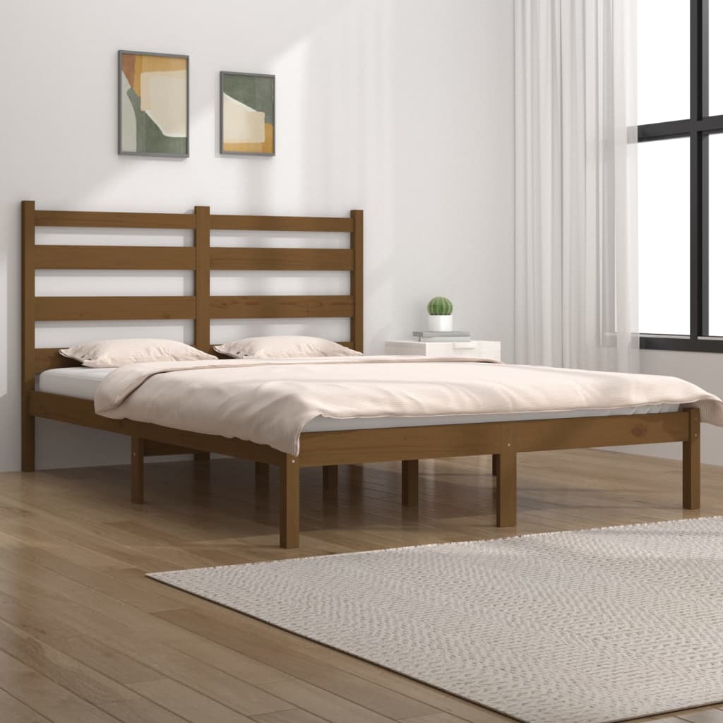Giroletto senza Materasso Ambra in Legno di Pino 200x200 cm | homemem39
