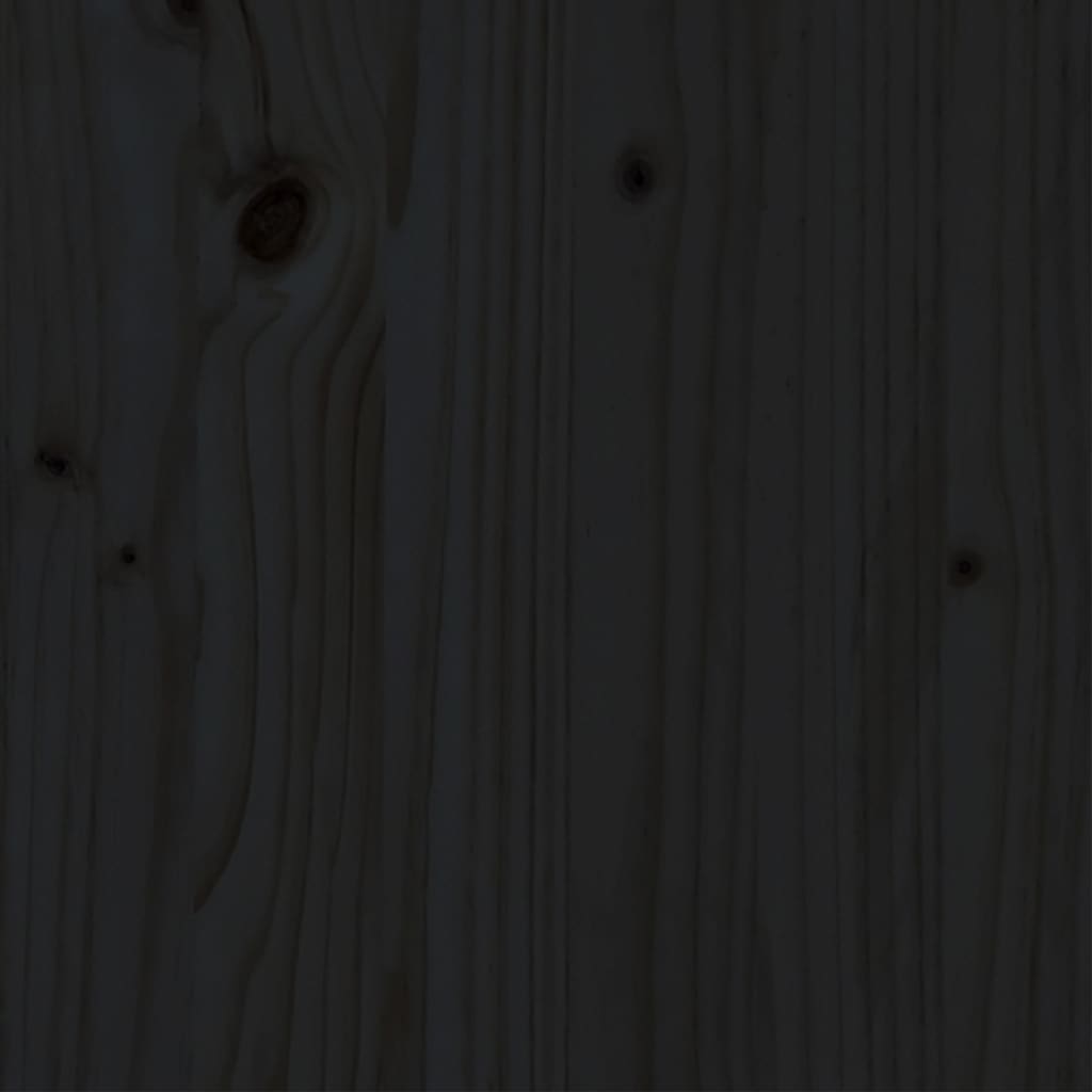 Giroletto Nero in Legno Massello di Pino 140x190 cm | homemem39