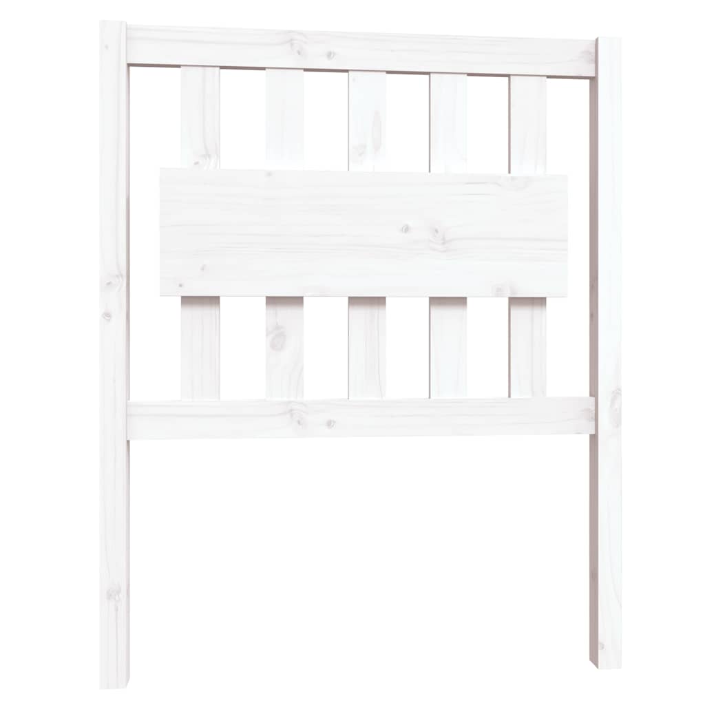 Giroletto in Legno Massello Bianco 75x190 cm Small Single | homemem39