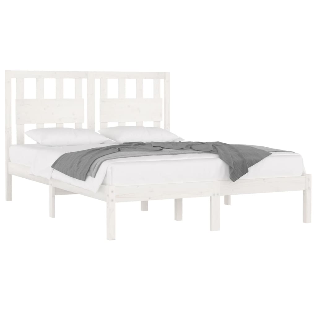 Giroletto Bianco in Legno Massello di Pino 120x200 cm | homemem39