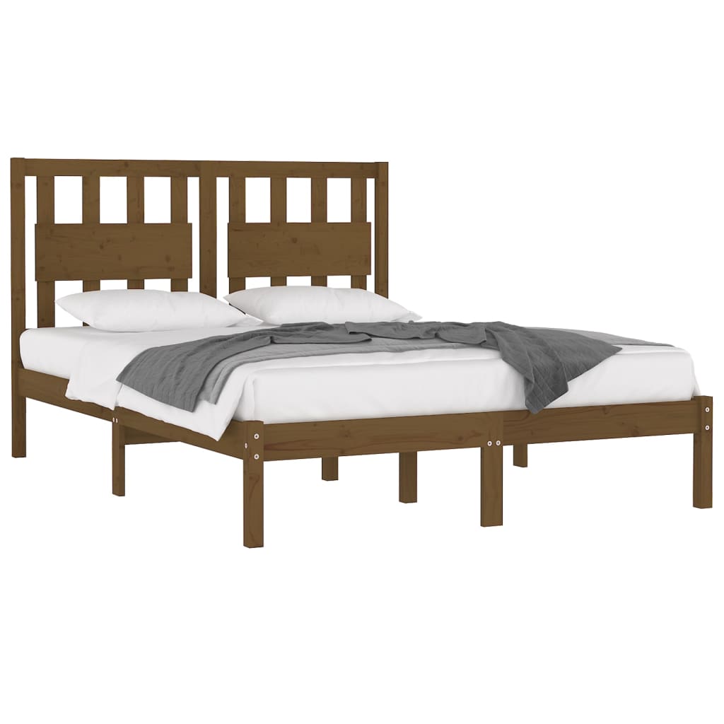 Giroletto senza Materasso Ambra in Legno Massello 200x200 cm | homemem39