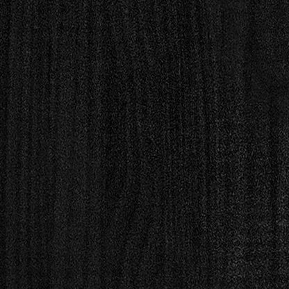 Giroletto Nero in Legno Massello di Pino 200x200 cm | homemem39