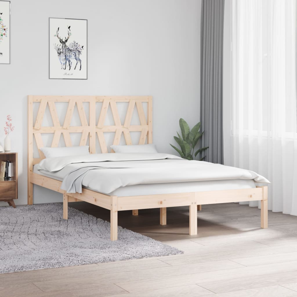 Giroletto in Legno Massello di Pino 120x190cm Small Double | homemem39