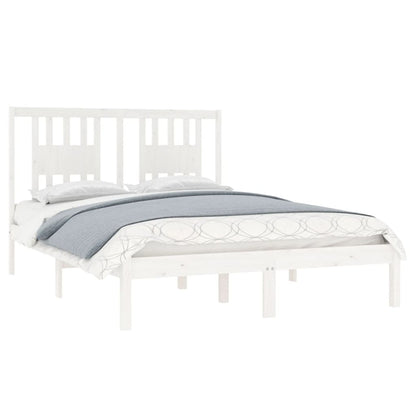 Giroletto Bianco in Legno Massello di Pino 140x190 cm | homemem39