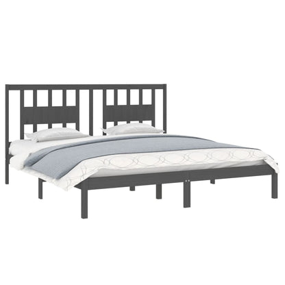 Giroletto Grigio in Legno Massello di Pino 200x200 cm | homemem39
