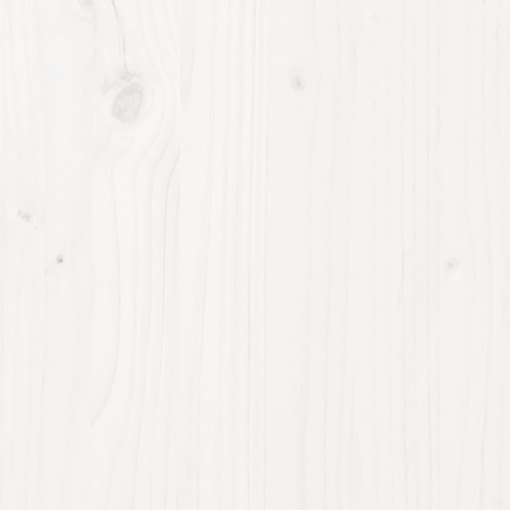 Giroletto senza Materasso Bianco 200x200 cm Legno Massello Pino | homemem39
