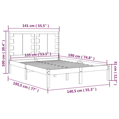 Giroletto in Legno Massello 135x190 cm Double | homemem39