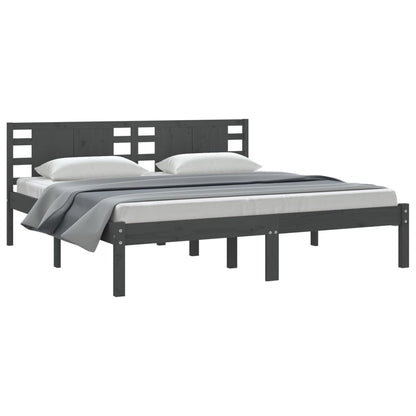 Giroletto Grigio in Legno Massello di Pino 200x200 cm | homemem39