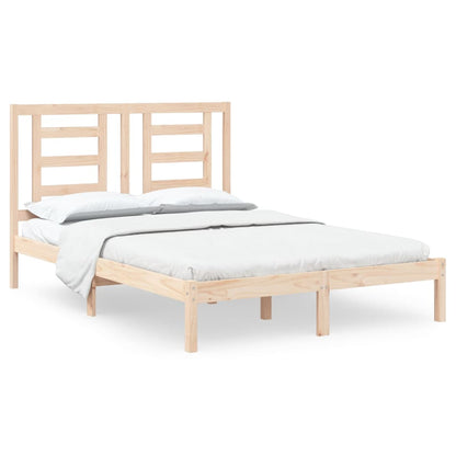 Letto senza Materasso 140x190 cm in Legno Massello di Pino | homemem39