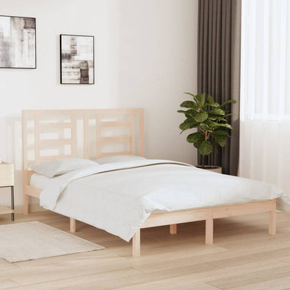 Letto senza Materasso 140x190 cm in Legno Massello di Pino | homemem39