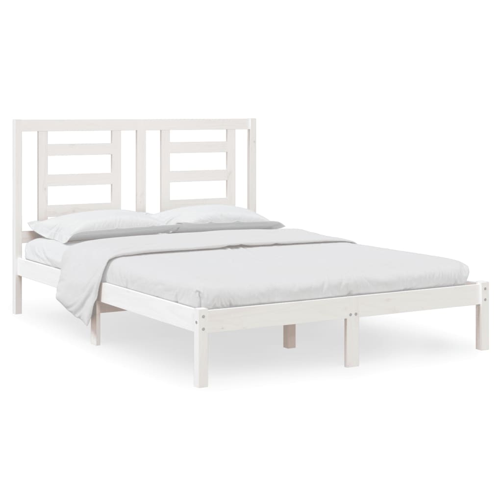 Giroletto senza Materasso Bianco 140x200 cm Legno Massello Pino | homemem39