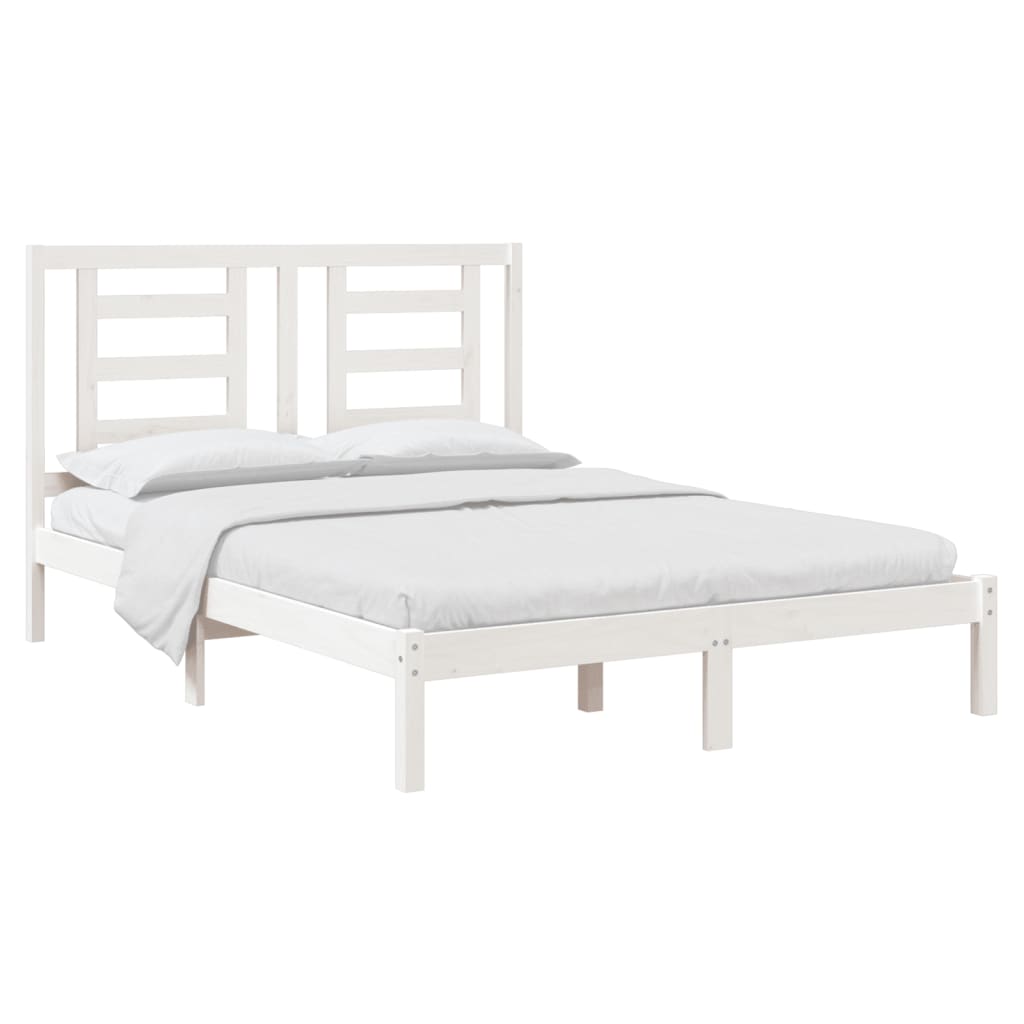 Giroletto senza Materasso Bianco 140x200 cm Legno Massello Pino | homemem39