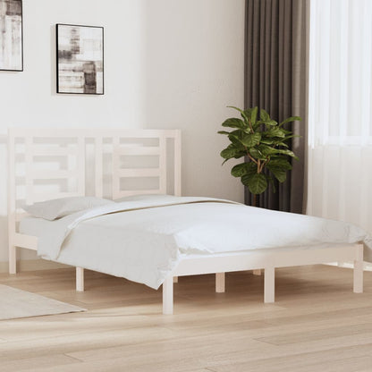 Giroletto senza Materasso Bianco 140x200 cm Legno Massello Pino | homemem39