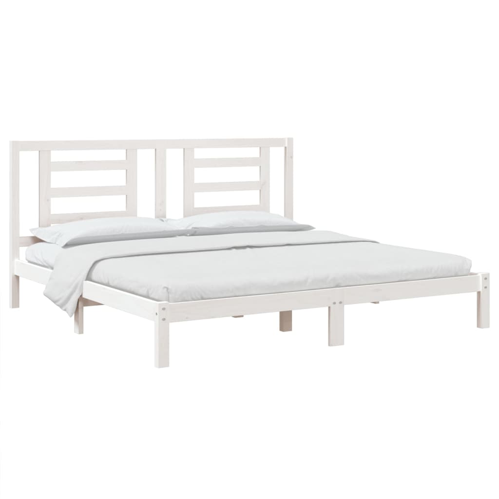 Giroletto Bianco in Legno Massello 180x200 cm Super King | homemem39