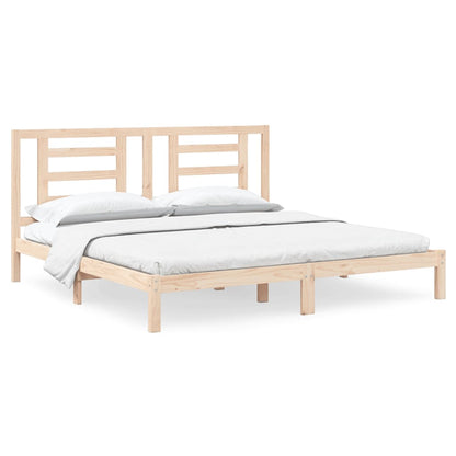 Giroletto senza Materasso 200x200 cm in Legno Massello di Pino