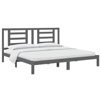 Giroletto Grigio in Legno Massello di Pino 200x200 cm | homemem39