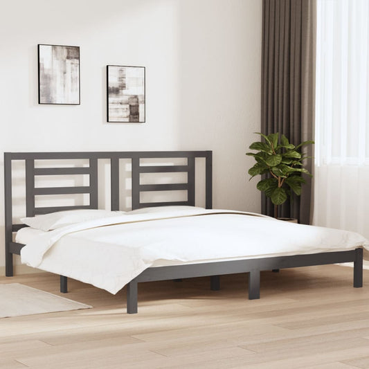 Giroletto Grigio in Legno Massello di Pino 200x200 cm | homemem39
