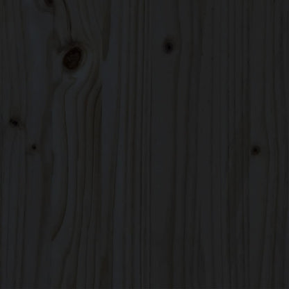 Giroletto Nero in Legno Massello di Pino 200x200 cm | homemem39