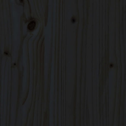 Giroletto Nero in Legno Massello di Pino 140x190 cm | homemem39