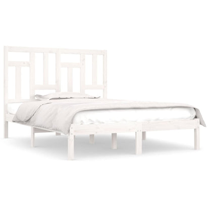 Giroletto senza Materasso Bianco 140x200 cm Legno Massello Pino | homemem39