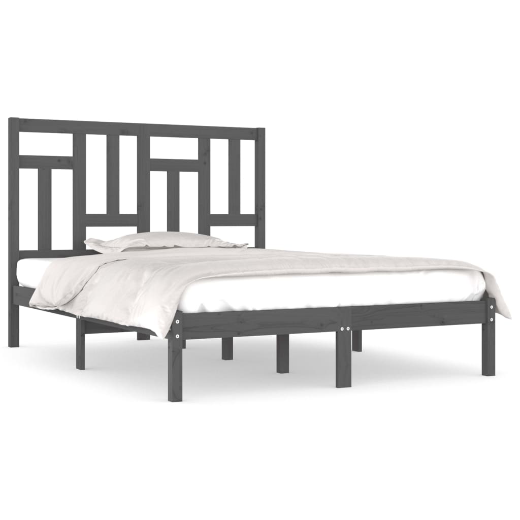 Giroletto Grigio in Legno Massello di Pino 200x200 cm | homemem39