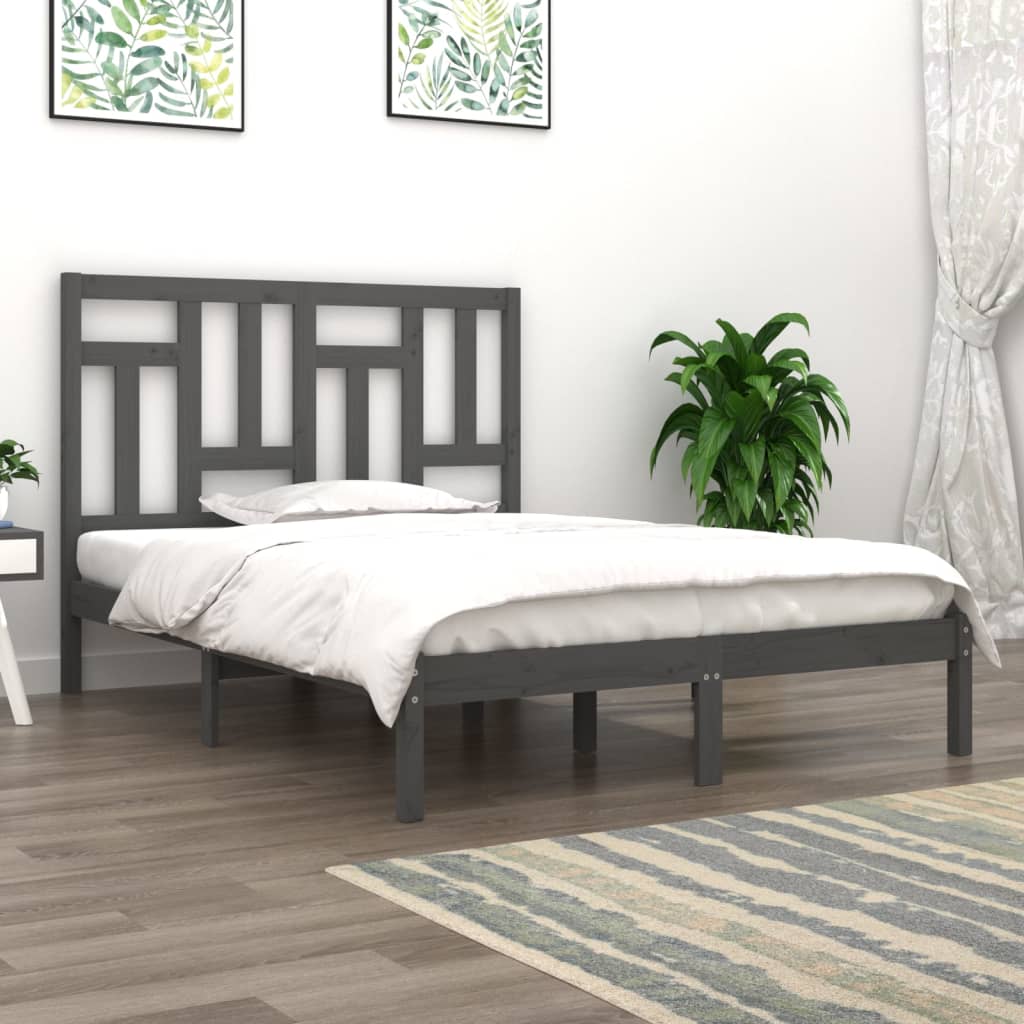Giroletto Grigio in Legno Massello di Pino 200x200 cm | homemem39