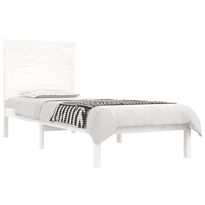 Giroletto Bianco in Legno Massello 90x190 cm Single | homemem39
