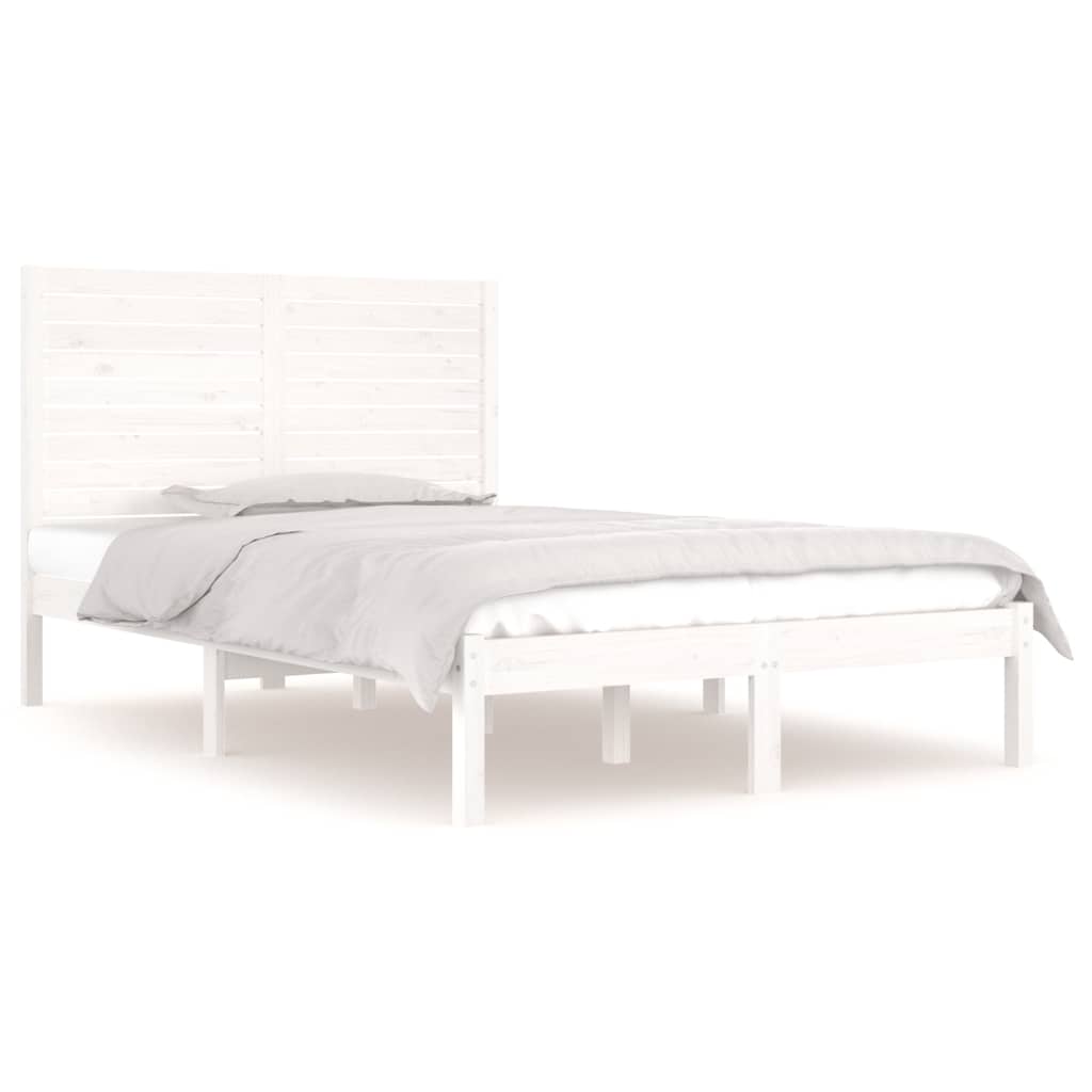 Giroletto Bianco in Legno Massello 140x190 cm | homemem39