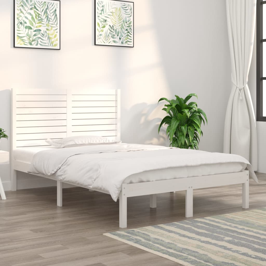 Giroletto Bianco in Legno Massello 140x190 cm | homemem39