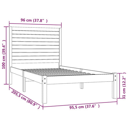 Giroletto in Legno Massello 90x200 cm | homemem39