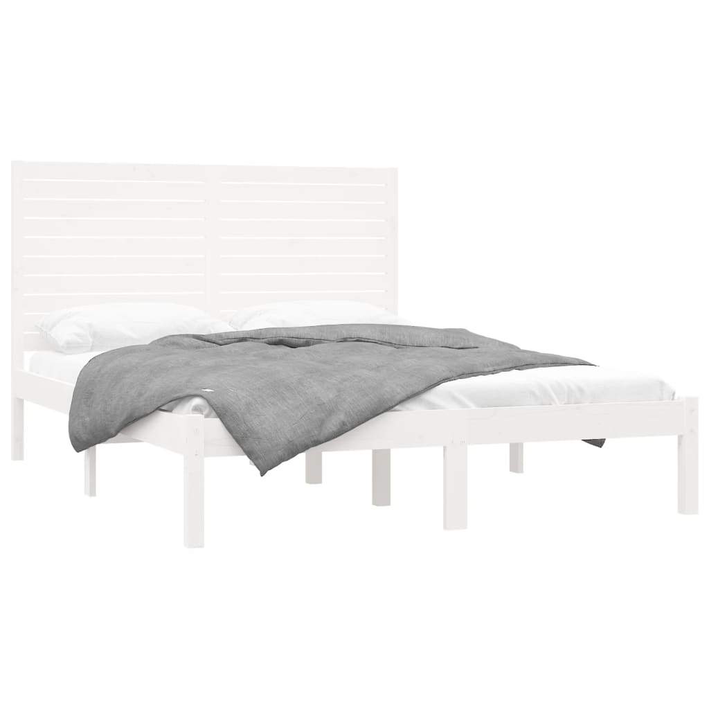 Giroletto Bianco in Legno Massello 120x200 cm | homemem39